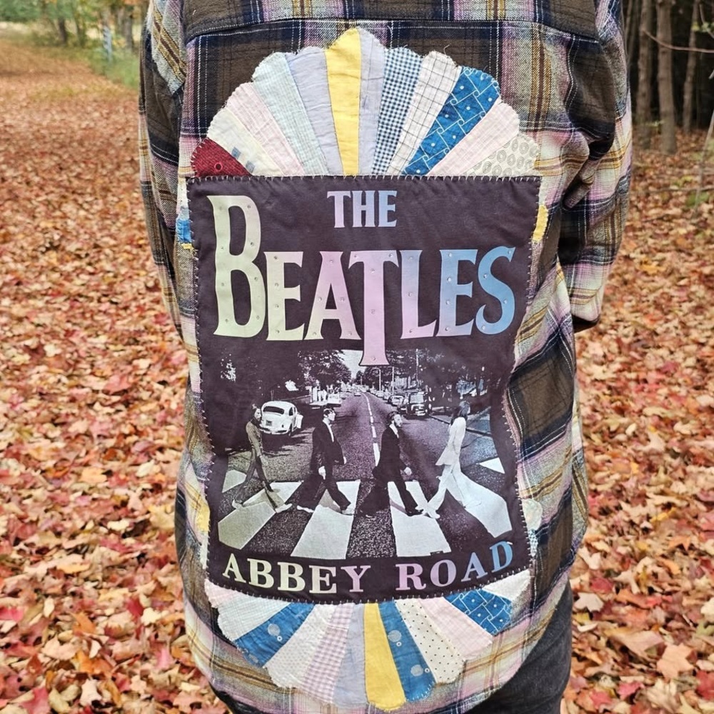 The Beatles Abbey Road Plaid Flannel